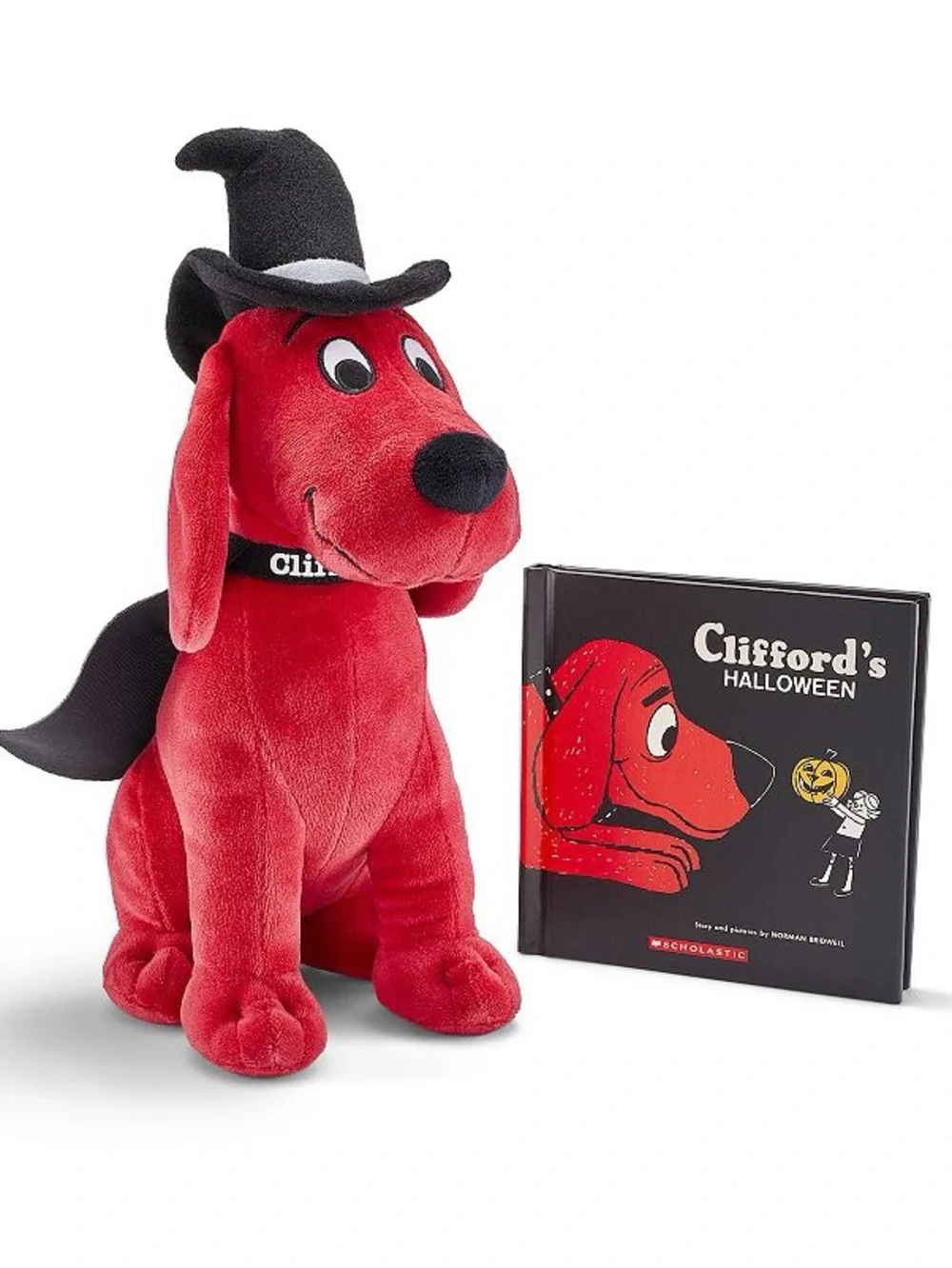 NWT Clifford Halloween Plush Toy and Book Bundle